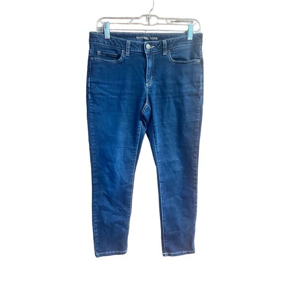 Michael Kors Womans Izzy Cropped Skinny Jeans Sz 4 - Picture 1 of 8